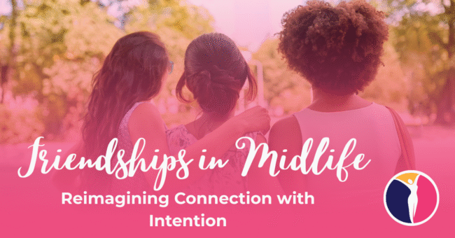 A group of women with their arms around each other. You can make lasting friendships in midlife, featured in "Friendships in Midlife," a blog about inner peace by Dr. Arlonda Stevens of the Midlife Renaissance Collective