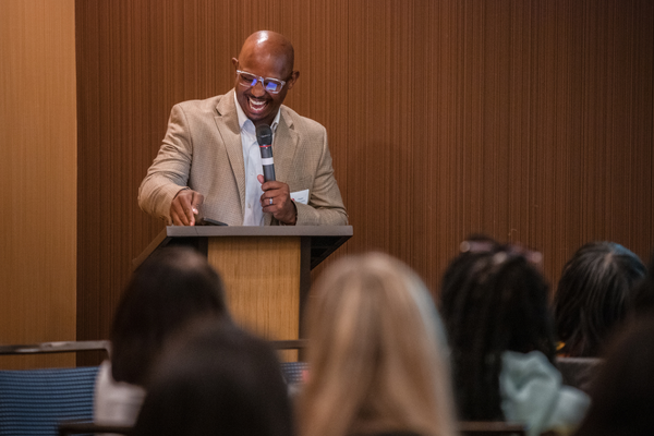 Pastor Judah Early at the Midlife Renaissance Collective's First Annual Woman Empowerment Conference.