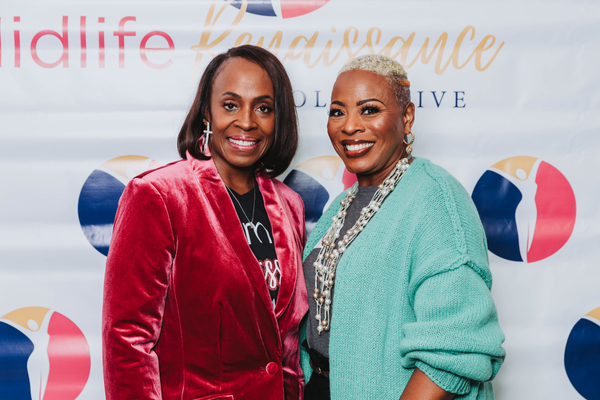 Dr. Arlonda Stevens and Speaker Dionne Jones at the Midlife Renaissance Collective's Second Annual Woman Empowerment Conference.