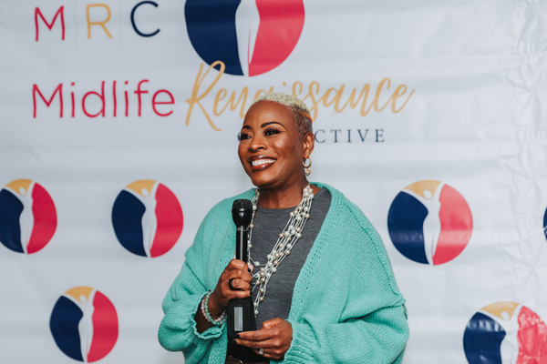 Speaker Dionne Jones at the Midlife Renaissance Collective's Second Annual Woman Empowerment Conference.