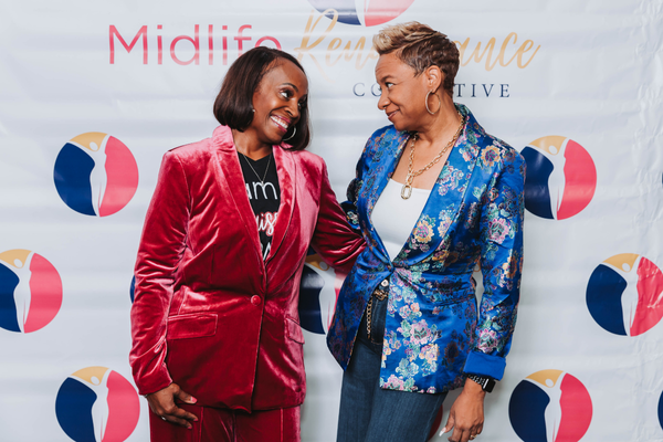 Dr. Arlonda Stevens with Pastor Sheryse Henderson at the Midlife Renaissance Collective's Second Annual Woman Empowerment Conference.