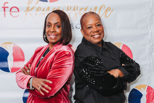 Dr. Arlonda Stevens and Panelist Sheila Webb at the Midlife Renaissance Collective's Second Annual Woman Empowerment Conference.