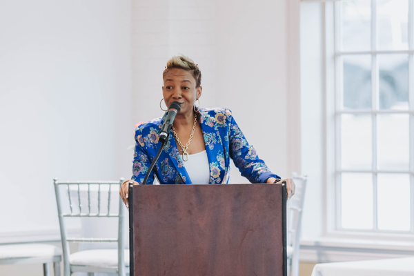 Pastor Sheryse Henderson at the Midlife Renaissance Collective's Second Annual Woman Empowerment Conference.