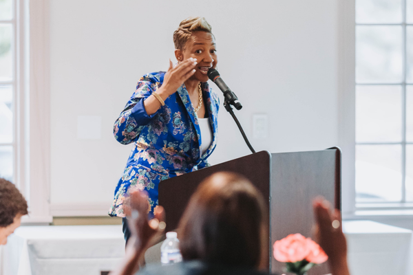 Pastor Sheryse Henderson at the Midlife Renaissance Collective's Second Annual Woman Empowerment Conference.