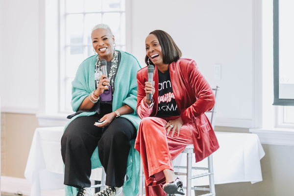 Speaker Dionne Jones and Dr. Arlonda Stevens at the Midlife Renaissance Collective's Second Annual Woman Empowerment Conference.