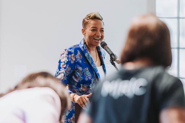 Pastor Sheryse Henderson at the Midlife Renaissance Collective's Second Annual Woman Empowerment Conference.