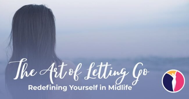 A woman looks out at the sea; redefining yourself in midlife brings peace.