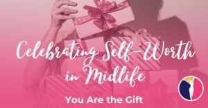 A woman is hidden behind a large pile of presents she is carrying.